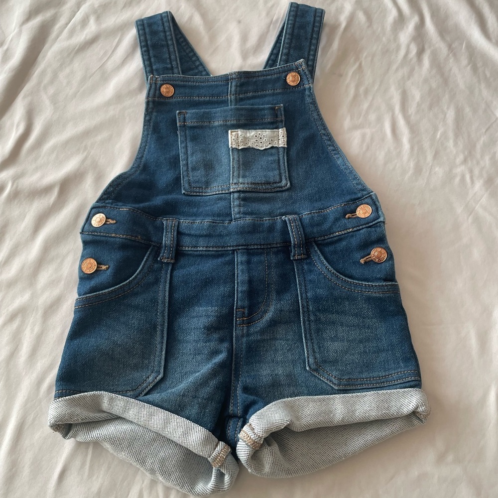 BCBG Girls Blue Denim Overalls, Sz 3T